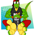 Upsilon's pumped paws