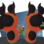 Puffy kangaroo paws