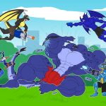 Water guns fight